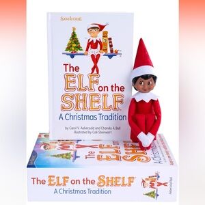 NWOT Girl Scout Elf with Brown Eyes and Storybook